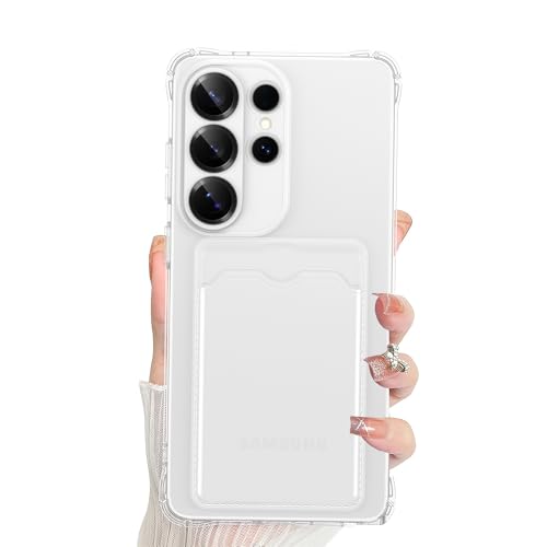 Designed for Galaxy S26 Ultra Case Clear with Card Holder, Shockproof Protective Wallet Case for Samsung Galaxy S26 Ultra (Clear) - color: Clear