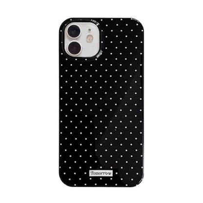 inewateri Compatible with iPhone 11 Case with Cute Fashion Polka Dot Aesthetics Design Simple Cases for Soft TPU Slim Protection Cover-Black - color: Black, size: iPhone 11