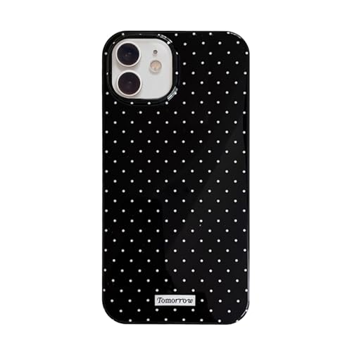 inewateri Compatible with iPhone 11 Case with Cute Fashion Polka Dot Aesthetics Design Simple Cases for Soft TPU Slim Protection Cover-Black - color: Black, size: iPhone 11
