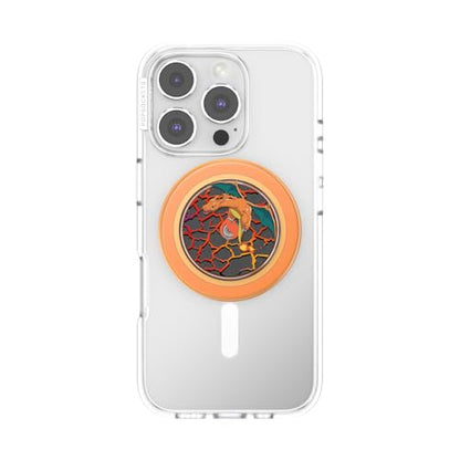 PopSockets Phone Grip for MagSafe, Magnetic Holder- Charizard Flight - color: Charizard in Flight, style: MagSafe