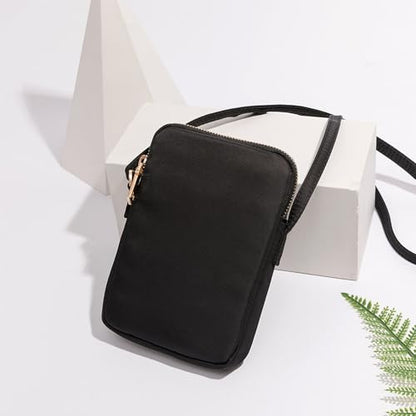Small Crossbody Bag Cell Phone Purse - color: Black