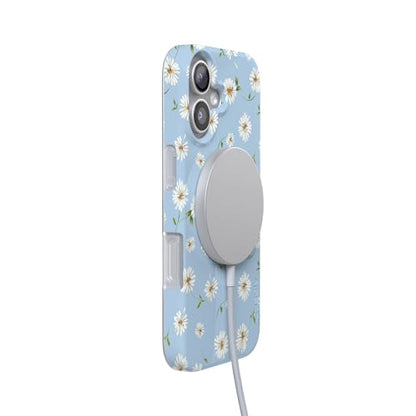 Casely iPhone 17 Case | Daisy Daydream | Baby Blue Floral | Compatible with MagSafe | Classic Ultra Slim Design - color: Daisy Daydream | Baby Blue Floral