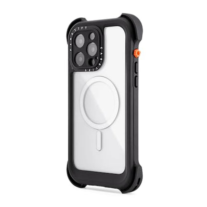 CASETiFY for iPhone 14 Pro Case - Bounce Extreme MagSafe Compatible Black | 9.8 ft. 5x Military Grade Drop Protection | Waterproof | Bounce Extreme Case MagSafe Compatible - Black - iPhone 14 P | Black - size: Iphone 14 Pro