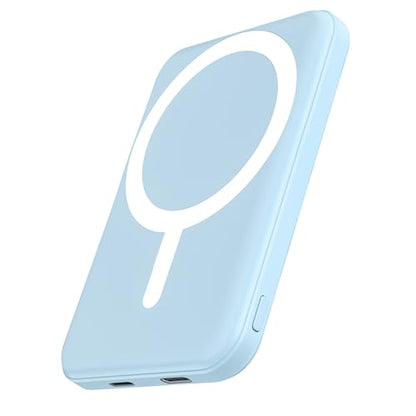 podoru for MagSafe Power Bank 5000mAh, Ultra-Slim Magnetic Portable Charger - color: Sierra Blue