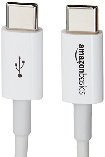 Amazon Basics USB-C to USB-C Fast Charger Cable, 480Mbps Speed, USB-IF Certified, for Fast Charging Apple iPhone 16/15, iPad, MacBook, Samsung Galaxy, Tablets, Laptops, 6 Foot, White - color: White, size: 6-Foot