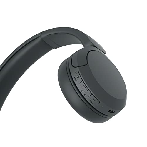 Sony WH-CH520 Wireless On-Ear Bluetooth Headphones with Microphone, Black - color: Black