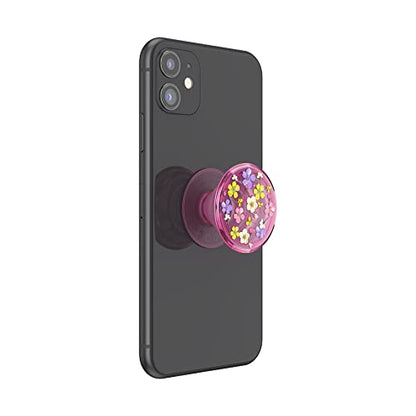 PopSockets Translucent Phone Grip with Expanding Kickstand, PopSockets for Phone, Translucent PopGrip - Pink Ditsy Floral - color: Ditsy Floral