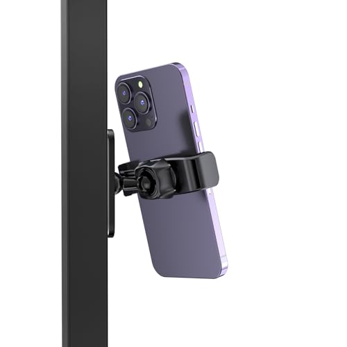 APPS2Car [2 Pack] Gym Magnetic Phone Holder, 360 Adjustable, Compatible with 4.7-6.5" Smartphones, Alloy Base and Joint, Black - size: Black - 2 Pack