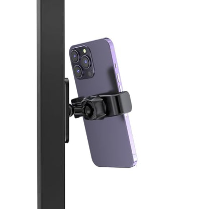 APPS2Car [2 Pack] Gym Magnetic Phone Holder, 360 Adjustable, Compatible with 4.7-6.5" Smartphones, Alloy Base and Joint, Black - size: Black - 2 Pack