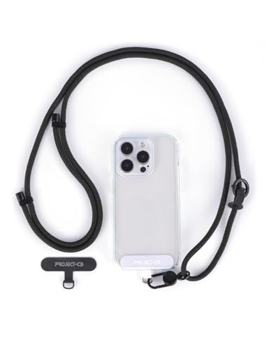 Cell Phone Lanyard 1,Phone Tether Tab 2,Phone Crossbody Strap,Lanyards for Around the Neck,Adjustable Phone Strap(Black-B) - color: Black-b