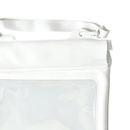 PVC Waterproof Shoulder Bag - Touchscreen Phone Case Pouch | | Clear Dry Bag with Adjustable Strap - Underwater Photography Ready - Portable Organizer for Phone, Lipstick, Earphone & Bea - color: White