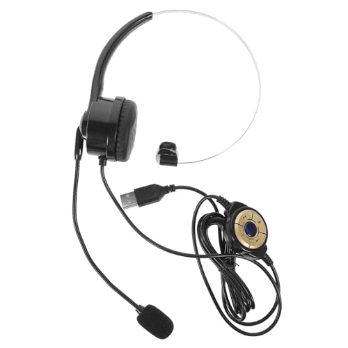 Veemoon Black Single Ear Call Headset with Microphone for Gaming