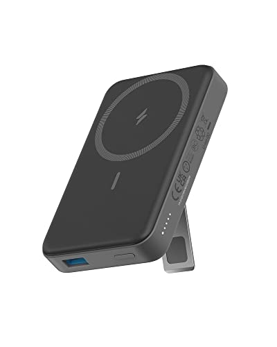 Anker 633 Magnetic Power Bank with Stand, 10,000mAh Portable Charger - color: Black