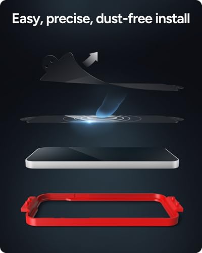 ZAGG Glass+ Screen Protector for iPhone 17e/ 16e/ 14/13/ 13 Pro - 3X Shatter Protection, High Scratch Resistance, Oil-Resistant, Reinforced Edges, InvisibleShield, Easy Install