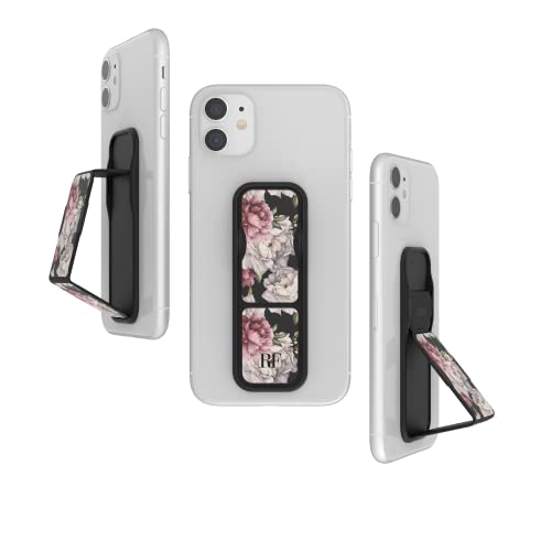 RICHMOND & FINCH CLCKR Phone Grip and Expanding Stand, Universal Finger Grip Kickstand Holder for iPhone 15 Pro, Pro Max, Plus, 14 & 13 Models, Samsung Phones, Tablets and More, Blossom Design