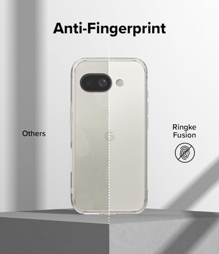 Ringke for Google Pixel 9a Case [Fusion Matte Clear] | Oil & Dirt Resistant, Anti-Fingerprint Technology Prevents Oily Smudges, Frosted Coating Feels Velvety Soft - size: Pixel 9a