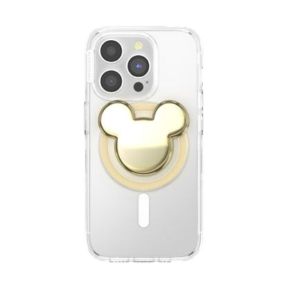PopSockets Phone Grip for MagSafe, Magnetic Holder- Gold Mickey Head - color: Gold Mickey, style: MagSafe