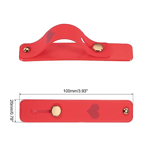 MECCANIXITY 2 Pcs Phone Loop Finger Holder Silicone Phone Strap Grip Holder Cell Phone Grip Stand for Most Smartphones Green,Red - color: Green,Red