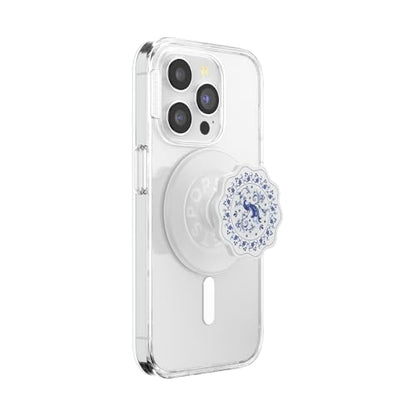 PopSockets Phone Grip for MagSafe, Magnetic Holder- Peacock Saucer - color: Peacock Saucer, style: MagSafe