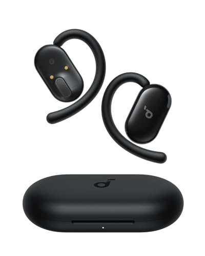 Soundcore V20i by Anker Open Ear Earbuds, Open Ear Headphones True Wireless - color: Black