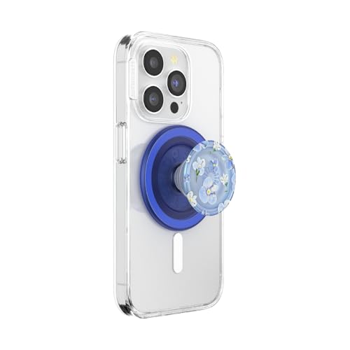 PopSockets Phone Grip for MagSafe, Magnetic Holder- Blue Fields - color: Blue Fields