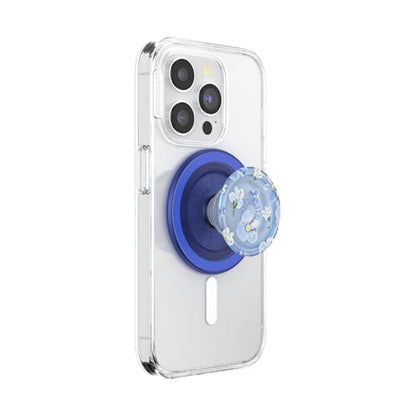 PopSockets Phone Grip for MagSafe, Magnetic Holder- Blue Fields - color: Blue Fields