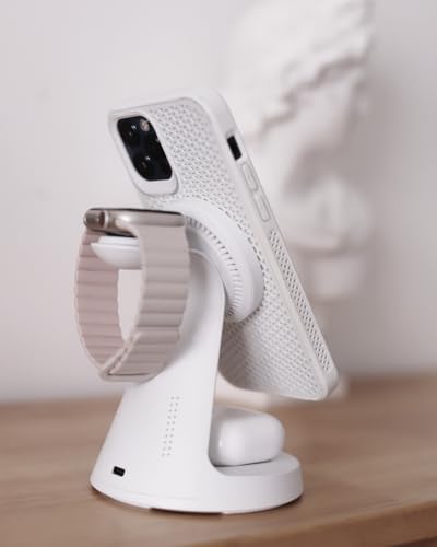 Wireless Charger for iPhone,3 in 1 Charging Station,15W Phone Charger Stand