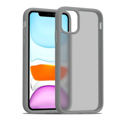 TENOC Phone Case Compatible with iPhone 11, Dark Gray Case Translucent Protective Bumper Matte Hard Back Cover for 6.1 Inch - color: Dark Gray, size: iPhone 11
