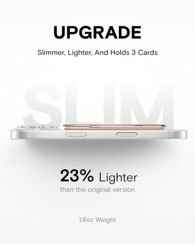 MOFT Snap-on Phone Stand & Wallet AERA, MagSafe Wallet, Slim Card Holder - color: Peach Pink, size: AERA