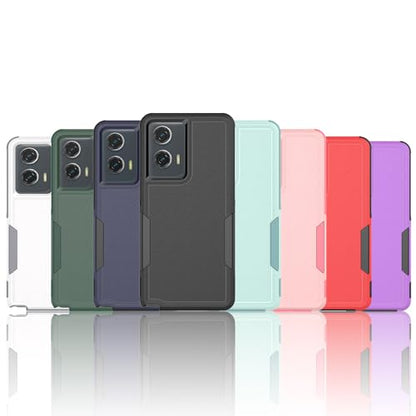 for Moto G Stylus 5G 2024 Case: Dual Layer Protective Heavy Duty Cell Phone Cover Shockproof Rugged with HD Screen Protector - Military Protection Bumper Tough - Motorola Moto G Stylus 5G 2024, Purple - color: Purple (PC) + Black (TPU)