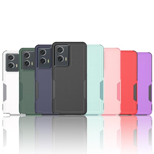 for Moto G Stylus 5G 2024 Case: Dual Layer Protective Heavy Duty Cell Phone Cover Shockproof Rugged with HD Screen Protector - Military Protection Bumper Tough - Motorola G Stylus 5G 2024, Dark Green - color: Dark Green (PC) + Dark Green (TPU)