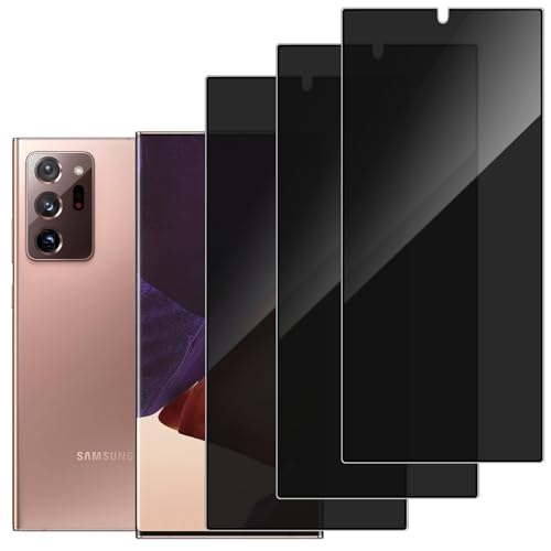Privacy Screen Protector Tempered Glass for Samsung Galaxy Note 20 Ultra - Scratch Resistant Protective Film - Easy Installation Edge to Edge Protection - Bubble Free - size: Galaxy Note 20 Ultra