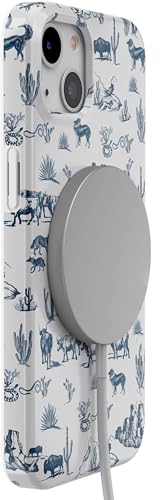 Casely iPhone 14 Plus Case | Wild West Adventure | Desert | Compatible with MagSafe | Classic Ultra Slim Design - color: Wild West Adventure | Desert