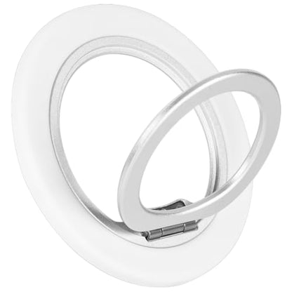 Phone Ring Grip, 360°Rotation Phone Grip Stand Finger Ring Kickstand for iPhone 17 Pro Max 16 15 14 13 12 (White)
