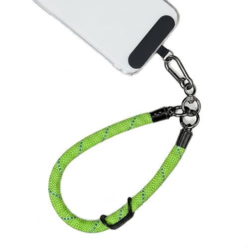 Phone Lanyard Wrist Strap Soft Rope Phone Strap Wrist Lanyard Heavy Duty - color: Green/Blue