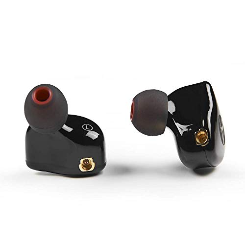 DEMAKE in Ear Monitor with Detachable 3.5mm Cable, with Mic - color: Carbon Fiber, size: With Mic