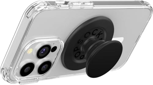 PopSockets Phone Grip for MagSafe, Magnetic Holder, Phone Stand - Black - color: Black, style: MagSafe