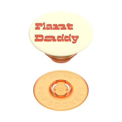 PopSockets Adhesive Phone Grip, Holder, Phone Stand, Orange - Plant Daddy - color: Plant Daddy, style: Adhesive