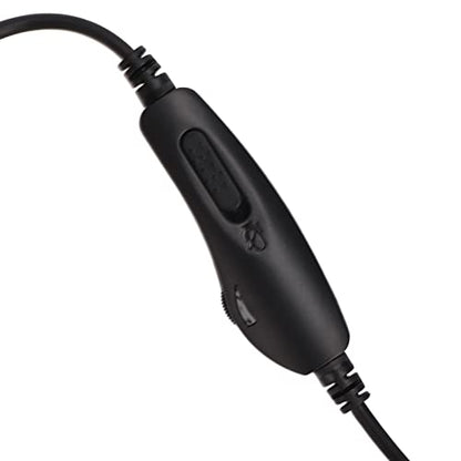 ciciglow Single Sided Ear Headphone, ENC Noise Reduction Business Headset 3.5mm Volume Adjustment Monaural Telephone Headset with Mic for Home Call Center