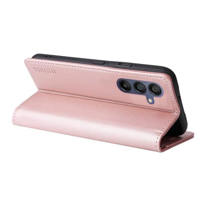 Compatible with Samsung Galaxy A16 Wallet Case PU Leather Flip Folio Case with Card Holder Magnetic Closure Shockproof Protective Phone Cover Rose Gold - color: Rose Gold, size: Samsung A16