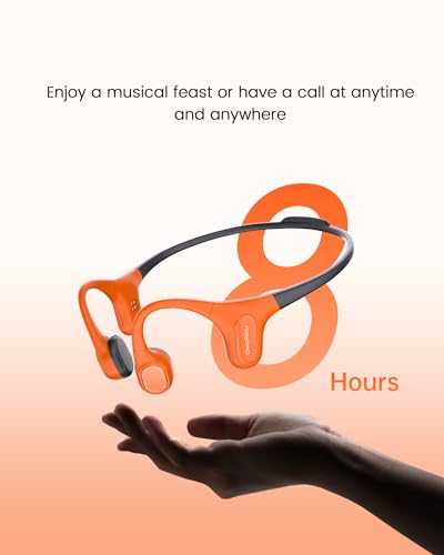 mojawa Aerra IP67 Bone Conduction Open Ear Bluetooth Sports Headphones - color: Pink and Purple