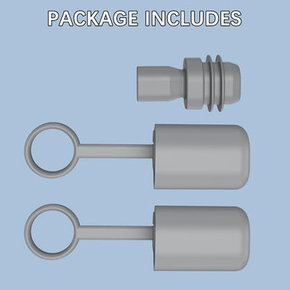 Cable Silicone Caps for Starlink Gen 3, Cable Plug Protective Caps and Power Port Plug Cap for Starlink V3 Dustproof Waterproof, Set of 3, Gray - size: for Starlink Gen 3