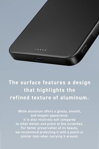 CIO SMARTCOBY Slim 5K 5000mAh Qi2 MagSafe Power Bank Safety Model (Black) | Lightweight travel, advanced overheat protection, stays cool during use, 15W wireless, 20W USB-C PD, for iPhone - color: Black