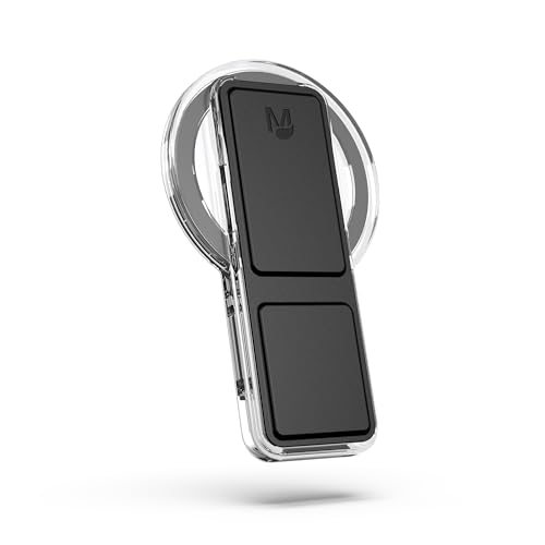 CLCKR for MagSafe Phone Grip Stand, Magnetic Phone Holder with Kickstand - color: Mag Black