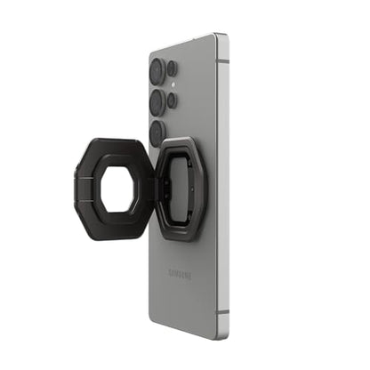 URBAN ARMOR GEAR UAG Magnetic Ring Stand Monarch Mag2 w/Built-in Bottle Opener - Ultra-Strong Double Magnet MagSafe Compatible Metal Phone Ring Grip 360 Rotation Multi-Functional Kickstand, Gunmetal