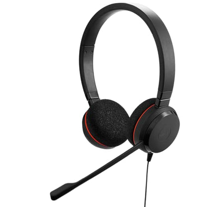 Jabra Evolve 20 Wired Headset (2025 Edition) with USB-A/USB-C, Black - color: Stereo, style: Teams Certified
