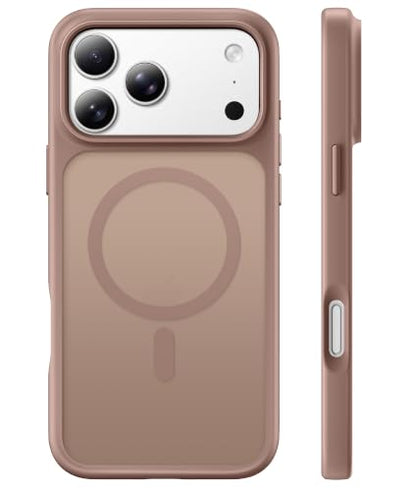 Magnetic for iPhone 17 Pro Case, Compatible with MagSafe, [Military Grade Drop Protection] Translucent Matte Shockproof Protective Anti-Fingerprint Phone Case, 6.3", Light Brown - color: Light Brown, size: Iphone 17 Pro
