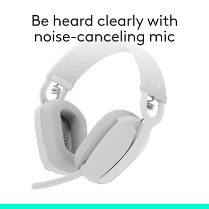 Logitech Zone Vibe 100 Wireless Over Ear Headphones - Off White - color: Off White