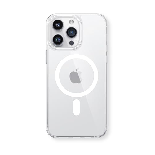 TORRAS Magnetic Slim-Fit for iPhone 15 Pro Max Case, Ultra-Thin 15 ProMax Phone Case Fit for MagSafe, Lightweight Anti-Scratch Hard PC for iPhone 15 ProMax Case 6.7 inch OriginFit, Transparent - color: Transparent