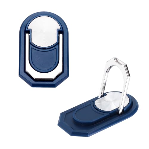 PATIKIL 2PCS Phone Ring Holder, Cellphone Ring Holder Finger Grip Stand 360 Rotation with Adhesive Backing Kickstand for Back of Phone Tablet Car Mount, Dark Blue - color: Dark Blue